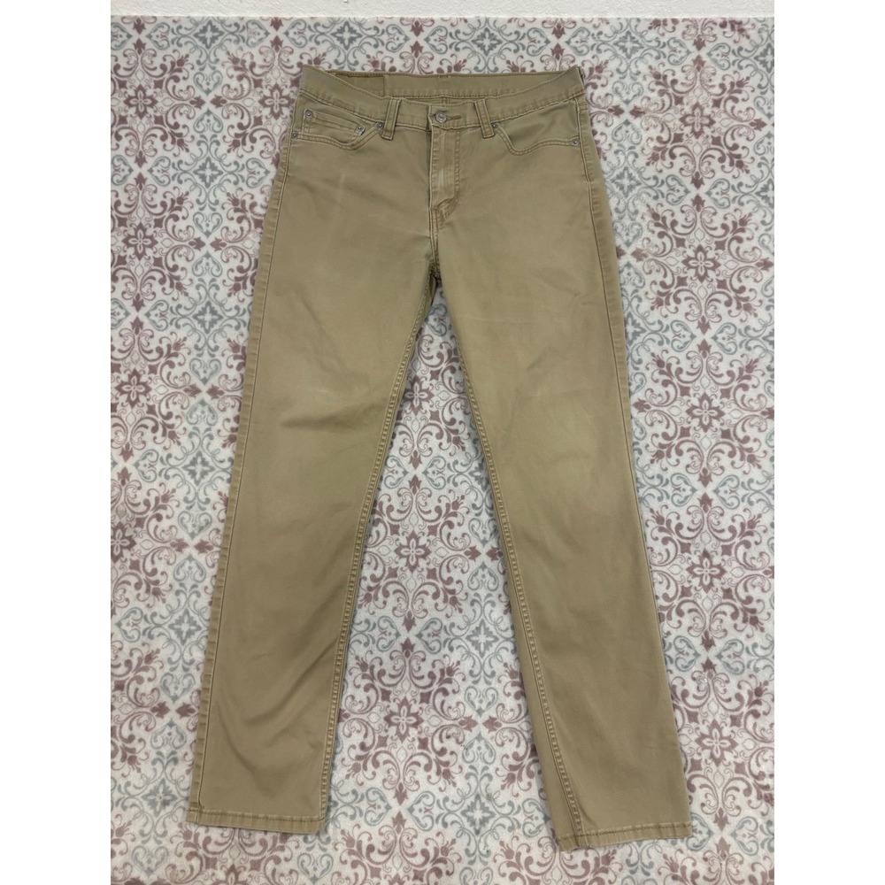 Levis 511 Slim Fit Khaki Pants Mens 32x32 Tan Stretch Chino Trousers 04511-4033